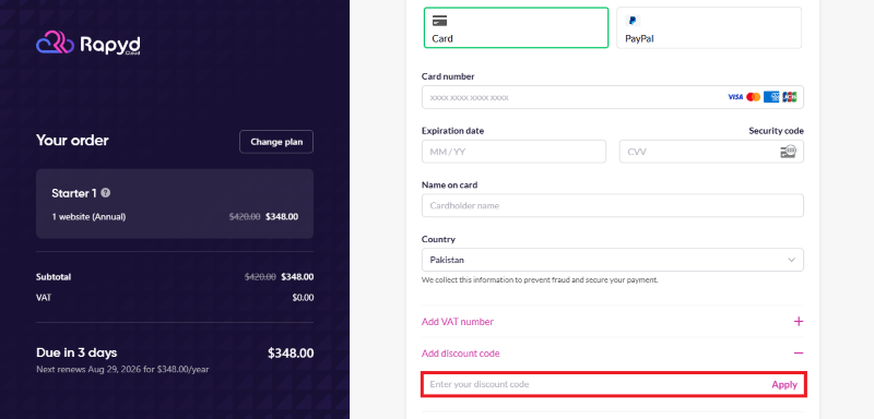 rapyd cloud avail coupon