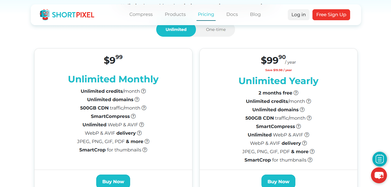 shortpixel pricing