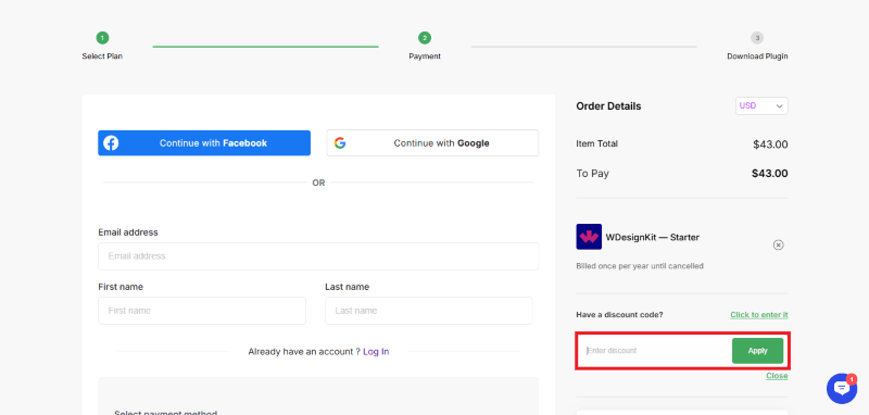 wdesignkit avail coupon