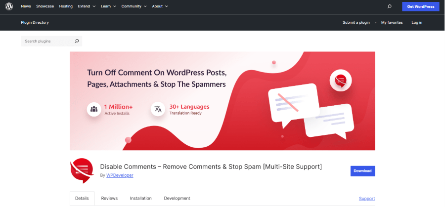 disable comment plugin image