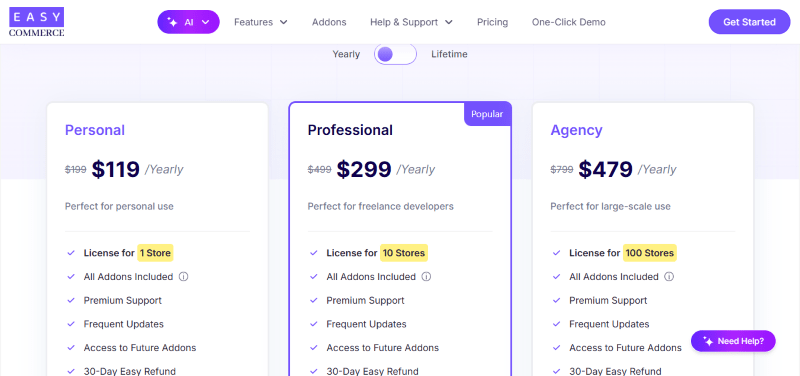 easycommerce plan
