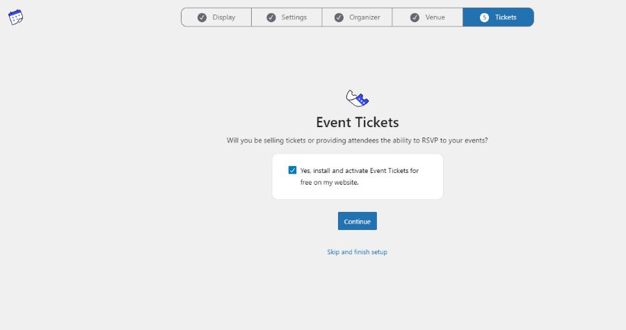 events ticket addons