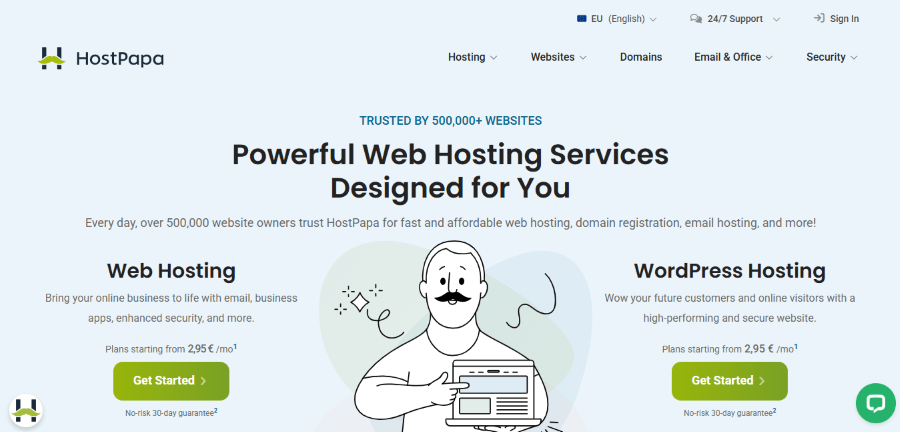 hostpapa hero image
