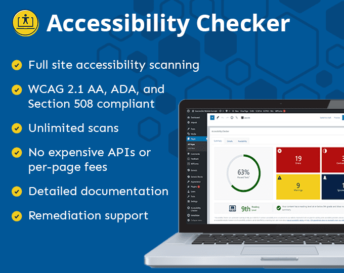 accessibility checker banner