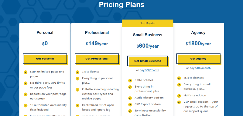 accessibility checker pricing