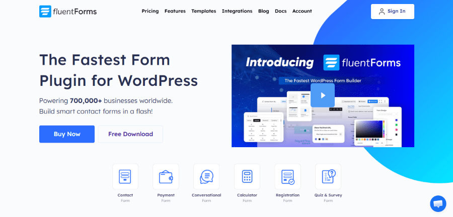 fluent forms hero image