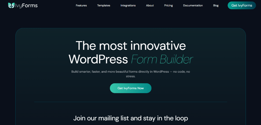 ivyforms hero image