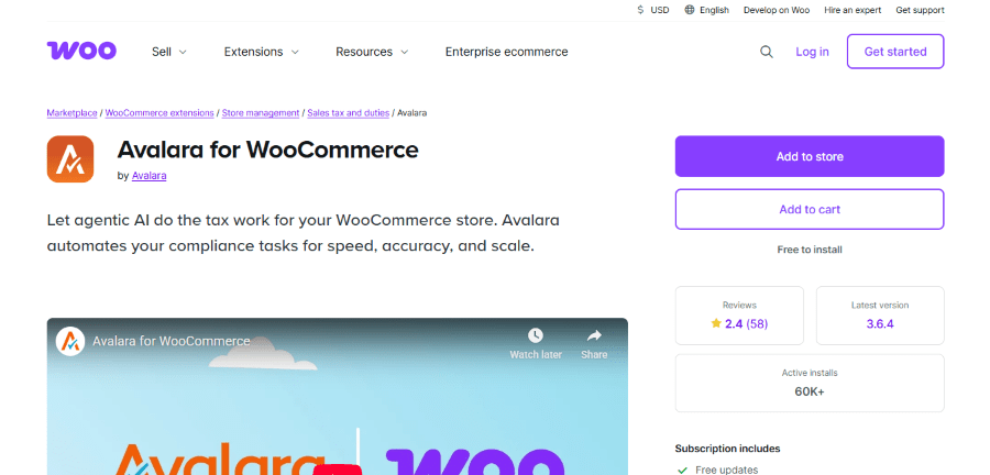 avalara for woocommerce hero image
