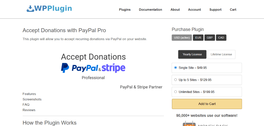 accept donation with paypal hero image