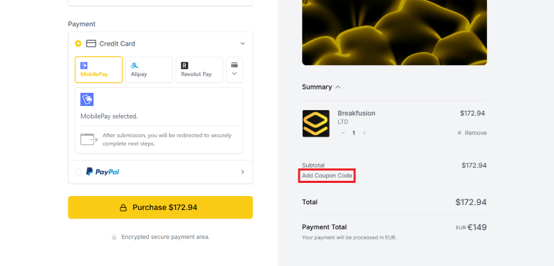 breakfusion checkout