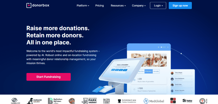 donorbox hero image