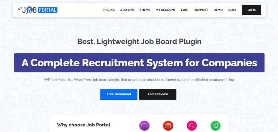wp job portal hero image