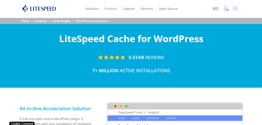 litespeed cache hero image