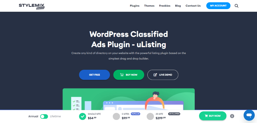 ulisting hero section