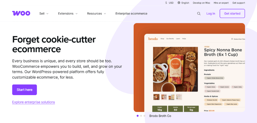 woocommerce hero image