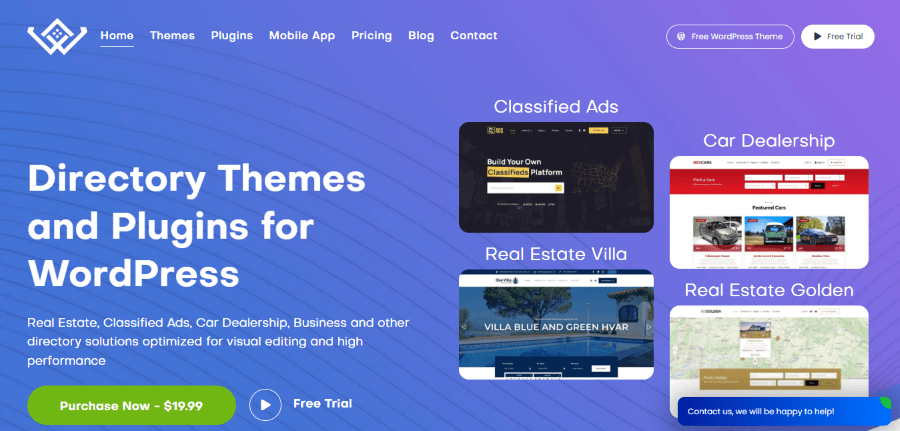 wp directory kit hero section