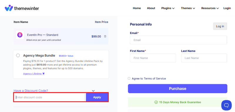 eventin avail coupon