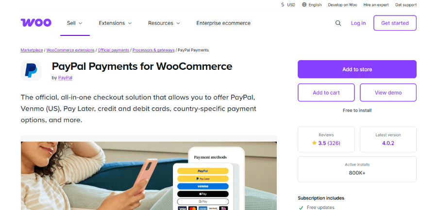 paypal for woocommerce hero image