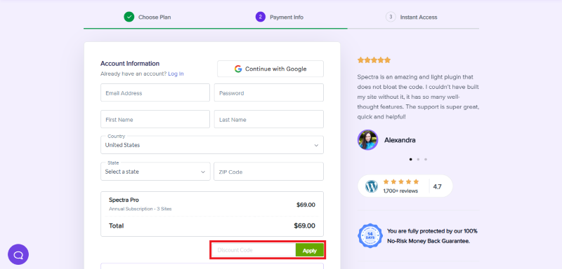 spectra avail coupon