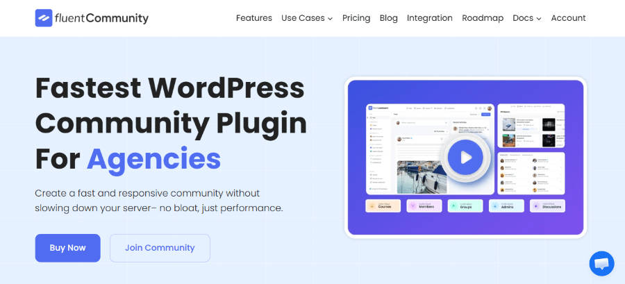 fluentcommunity homepage
