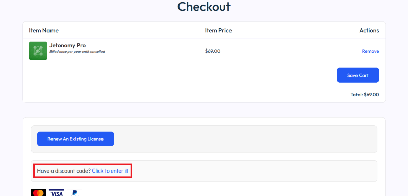 jetonomy checkout