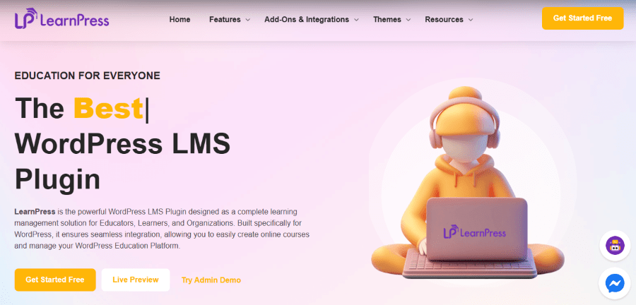 learnpress hero image