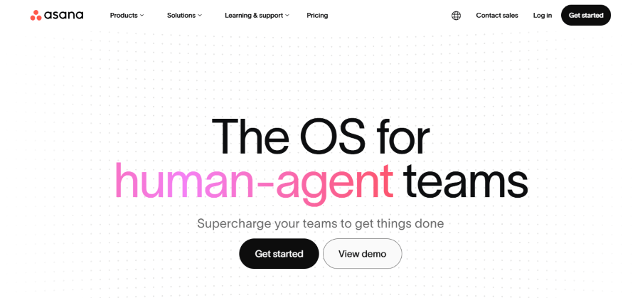 asana hero image