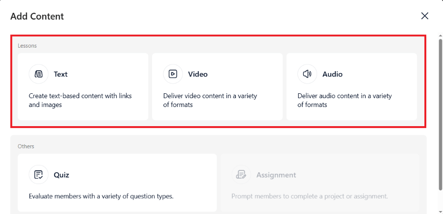 creator lms add lesson