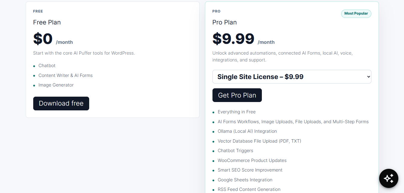 ai puffer pricing