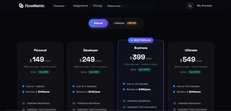 flowmattic pricing