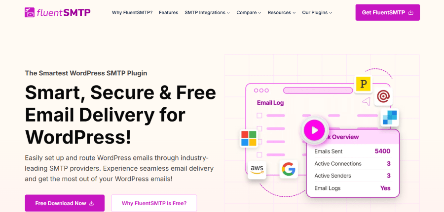 fluentsmtp hero image