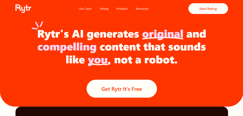 rytr hero image