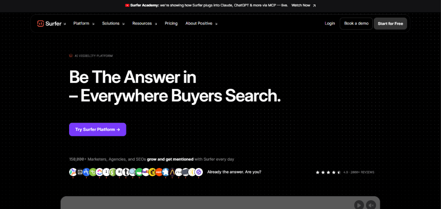 surfer seo hero image