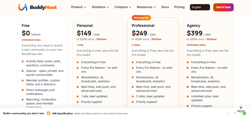 buddynext pricing